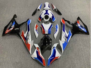 Mejores Carenado Moto BMW S1000RR 2019-2022 - Blanco Azul Rojo