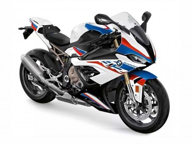 Mejores Carenados Moto BMW S1000RR 2019-2022 - Blanco Azul Rojo