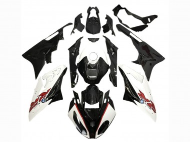 Mejores Carenados Moto BMW S1000RR 2017-2018 - Blanco Negro Brillante