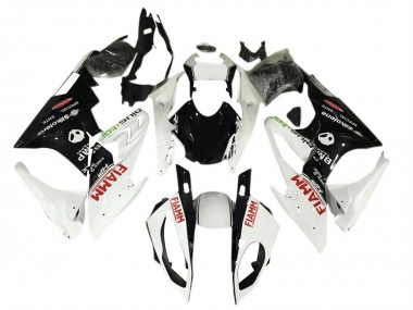 Mejores Carenados Moto BMW S1000RR 2017-2018 - Blanco Negro Fiamm