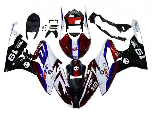 Mejores Carenado Moto BMW S1000RR 2015-2016 - Blanco Rojo Azul Negro