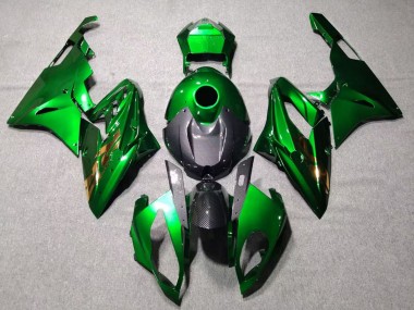 Mejores Carenados Moto BMW S1000RR 2015-2016 - Verde Negro FibraCarbono
