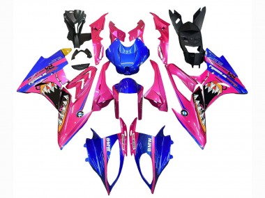 Mejores Carenados Moto BMW S1000RR 2015-2016 - Rosa Azul Tiburón