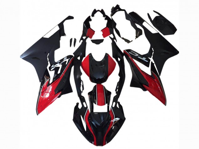 Mejores Carenados Moto BMW S1000RR 2015-2016 - Rojo Blanco Negro Mate