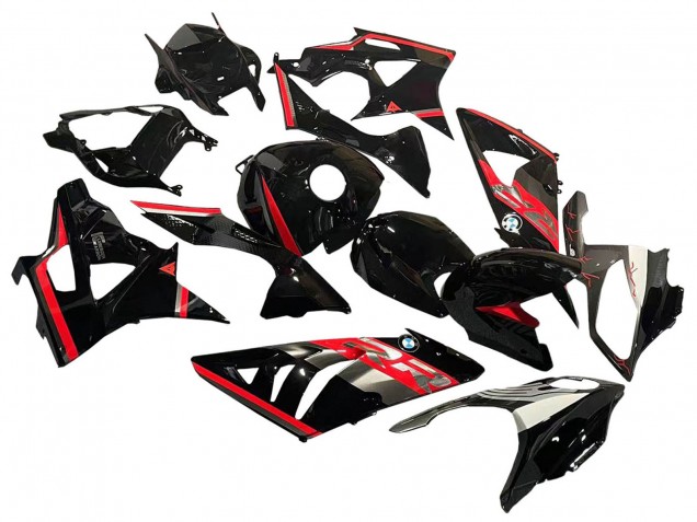 Mejores Carenado Moto BMW S1000RR 2009-2014 - Rojo Negro Brillante