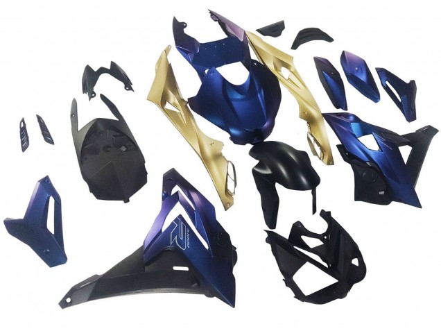 Mejores Carenados Moto BMW S1000R 2014-2016 - Azul Mate Oscuro