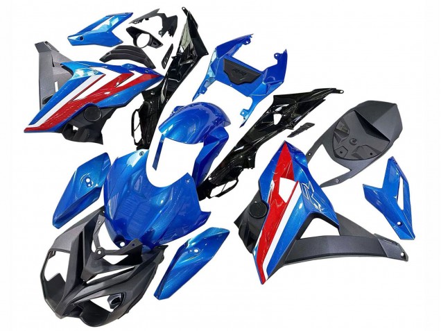 Mejores Carenados Moto BMW S1000R 2014-2016 - Azul Rojo