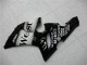 Mejores Carenados Moto Kawasaki ZX6R 2005-2006 - Negro Brillante Blanco West