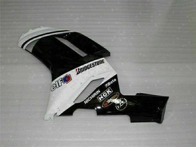 Mejores Carenados Moto Kawasaki ZX6R 2007-2008 - Negro Blanco