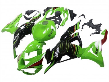 Mejores Carenados Moto Kawasaki ZX6R 2023-2025 - Verde Negro