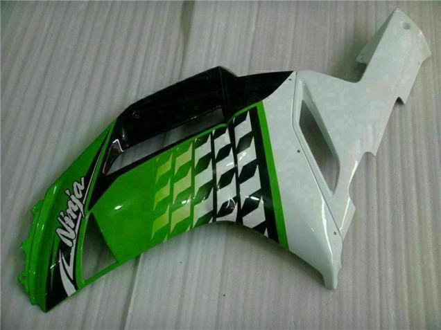 Mejores Carenados Moto Kawasaki ZX6R 2007-2008 - Verde Blanco Ninja