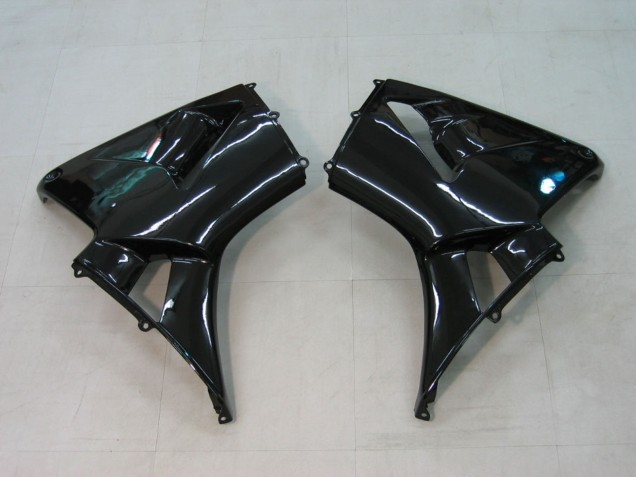 Mejores Carenados Moto Honda CBR600RR 2003-2004 - Negro Brillante Rojo Calcomanías