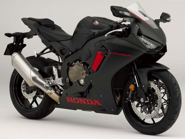 Mejores Carenados Moto Honda CBR1000RR 2017-2024 - Negro Mate Rojo Logo