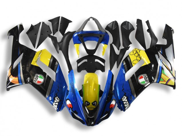 Mejores Carenados Moto Kawasaki ZX6R 2007-2008 - Azul Tiburón