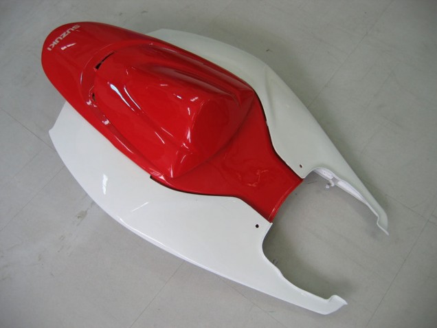 Mejores Carenado Moto Suzuki GSXR 600 / GSXR 750 2006-2007 - Blanco Rojo Negro Brillante