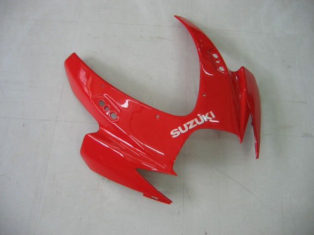 Mejores Carenado Moto Suzuki GSXR 600 / GSXR 750 2006-2007 - Blanco Rojo Negro Brillante