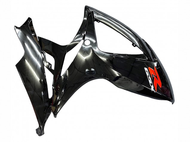 Mejores Carenados Moto Suzuki GSXR 600 / GSXR 750 2006-2007 - Negro Brillante Plata Rojo