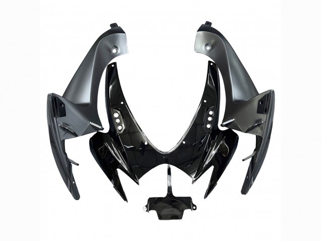 Mejores Carenados Moto Suzuki GSXR 600 / GSXR 750 2006-2007 - Negro Brillante Plata Rojo