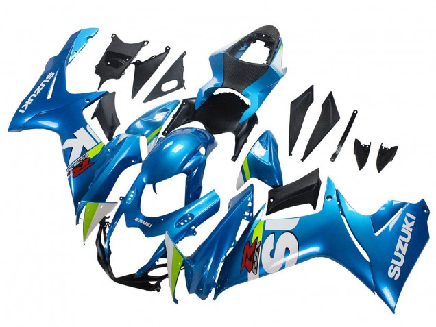 Mejores Carenados Moto Suzuki GSXR 600 / GSXR 750 2011-2024 - Azul Claro Verde Blanco Rojo