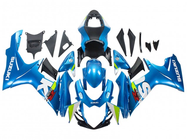 Mejores Carenados Moto Suzuki GSXR 600 / GSXR 750 2011-2024 - Azul Claro Verde Blanco Rojo