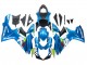 Mejores Carenados Moto Suzuki GSXR 600 / GSXR 750 2011-2024 - Azul Claro Verde Blanco Rojo