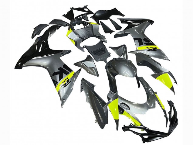 Mejores Carenados Moto Suzuki GSXR 600 / GSXR 750 2011-2024 - Plata Amarillo Negro