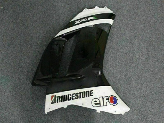 Mejores Carenados Moto Kawasaki ZX6R 2007-2008 - Negro Blanco Elf