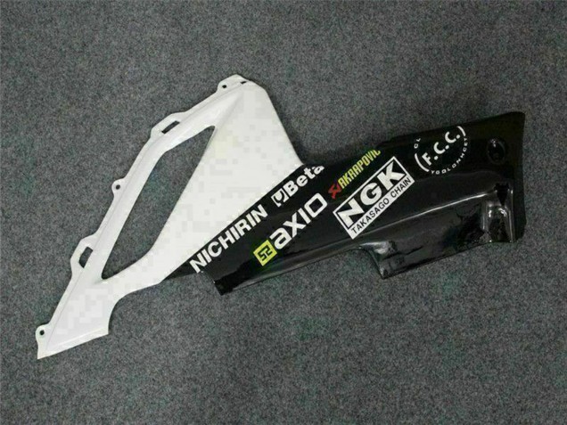 Mejores Carenados Moto Kawasaki ZX6R 2007-2008 - Negro Blanco Elf