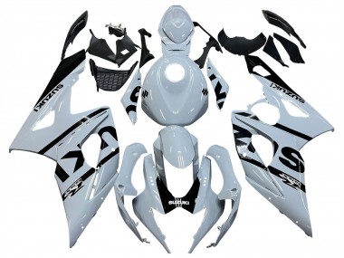 Mejores Carenados Moto Suzuki GSXR 1000 2005-2006 - Blanco Negro