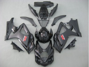 Mejores Carenados Moto Suzuki GSXR 1000 2007-2008 - Negro Mate Negro Brillante