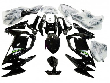 Mejores Carenados Moto Kawasaki Ninja 650 EX650 2020-2025 - Negro Brillante Verde