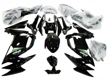 Mejores Carenados Moto Kawasaki Ninja 650 EX650 2020-2025 - Negro Brillante Verde