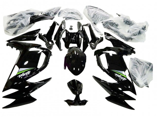 Mejores Carenados Moto Kawasaki Ninja 650 EX650 2020-2025 - Negro Brillante Verde