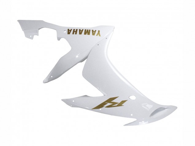 Mejores Carenados Moto Yamaha YZF 1000 R1 2004-2006 - Blanco Oro Calcomanías