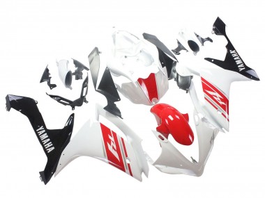 Mejores Carenado Moto Yamaha YZF 1000 R1 2007-2008 - Blanco Rojo Negro