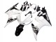 Mejores Carenado Moto Yamaha YZF R6 2003-2004 - Blanco Negro Brillante