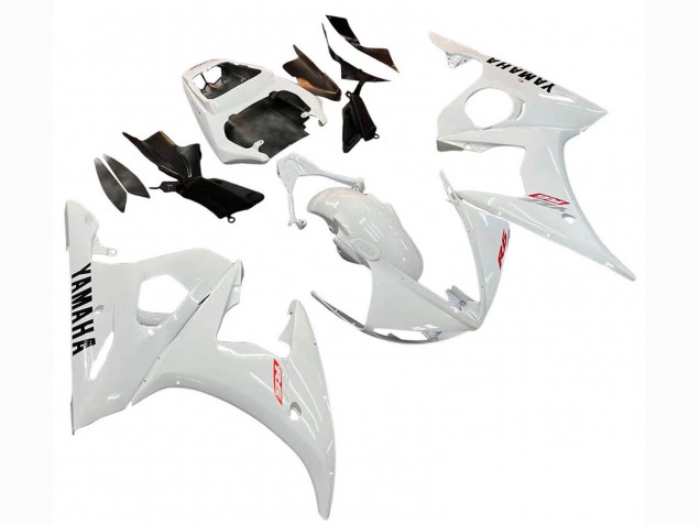 Mejores Carenado Moto Yamaha YZF R6 2003-2004 - Blanco