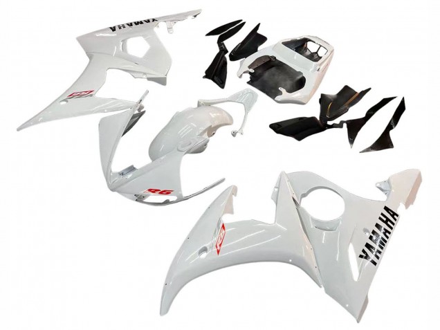 Mejores Carenado Moto Yamaha YZF R6 2003-2004 - Blanco