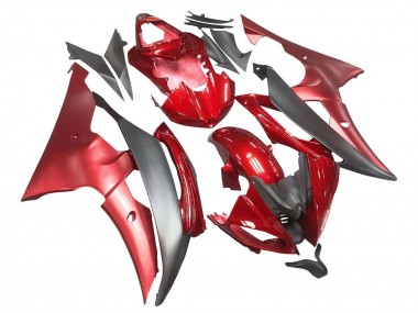 Mejores Carenados Moto Yamaha YZF 600 R6 2008-2016 - Rojo Gris