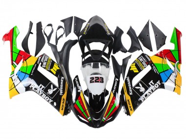 Mejores Carenados Moto Kawasaki ZX6R 2007-2008 - Vistoso Playboy 223