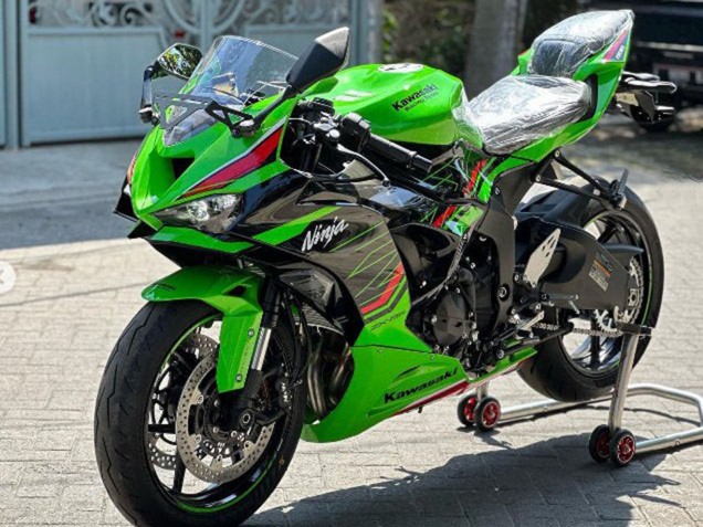 Mejores Carenados Moto Kawasaki ZX6R 2019-2022 - Verde Negro Brillante Rojo
