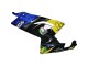 Mejores Carenados Moto Aprilia RS125 2006-2011 - Azul Amarillo Negro Tiburón