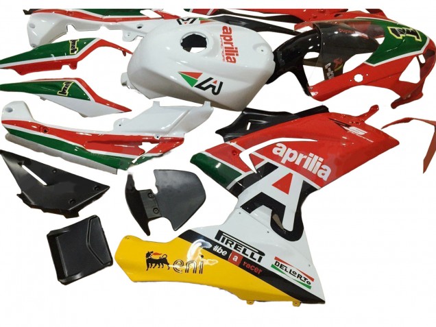 Mejores Carenados Moto Aprilia RS125 2006-2011 - Blanco Rojo Verde