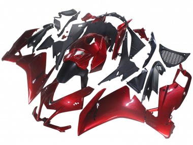 Mejores Carenado Moto Aprilia RS4 50 125 2012-2018 - Rojo Negro Mate