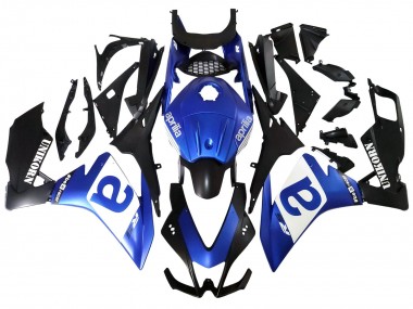 Mejores Carenados Moto Aprilia RS4 50 125 2012-2018 - Azul Blanco Negro Mate