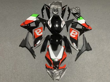 Mejores Carenados Moto Aprilia RS4 50 125 2012-2018 - Blanco Verde Rojo Negro Brillante