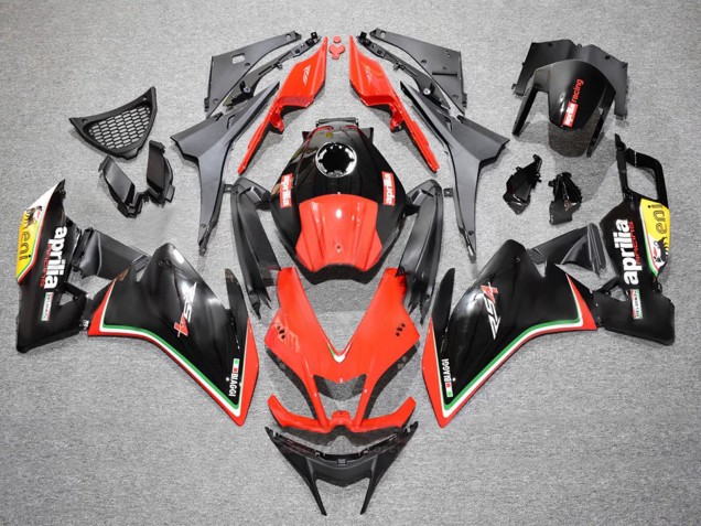 Mejores Carenados Moto Aprilia RS4 50 125 2012-2018 - Rojo Amarillo Negro Brillante