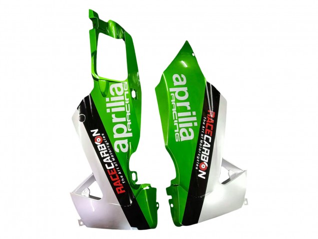 Mejores Carenados Moto Aprilia RS4 50 125 2012-2018 - Blanco Verde Negro Brillante