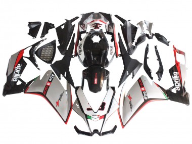 Mejores Carenados Moto Aprilia RS4 50 125 2012-2018 - Plata Rojo Negro Brillante