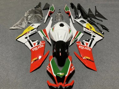 Mejores Carenados Moto Aprilia RS4 50 125 2012-2018 - Blanco Rojo Verde Amarillo
